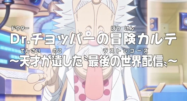 Anime: One Piece: Dr. Choppers Abenteuer-Krankenkarte. Die letzten Aufzeichnungen eines Genies
