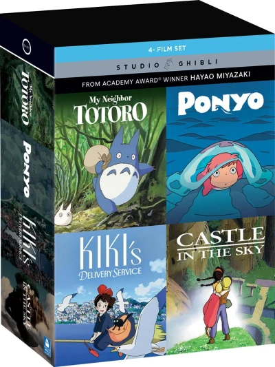 My Neighbor Totoro / Ponyo / Kiki’s Delivery Service / Castle in the Sky [Blu-ray+DVD]