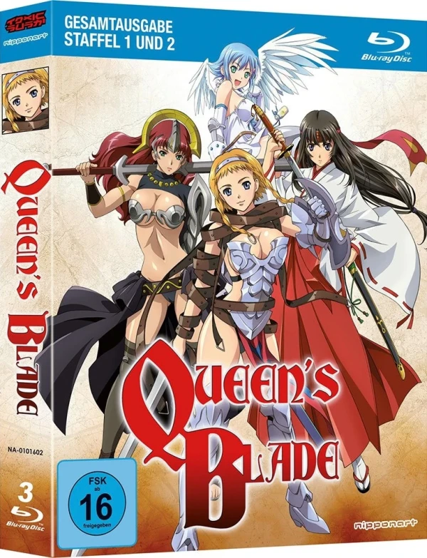 Queen's Blade: Staffel 1+2 - Gesamtausgabe (OmU) [Blu-ray]