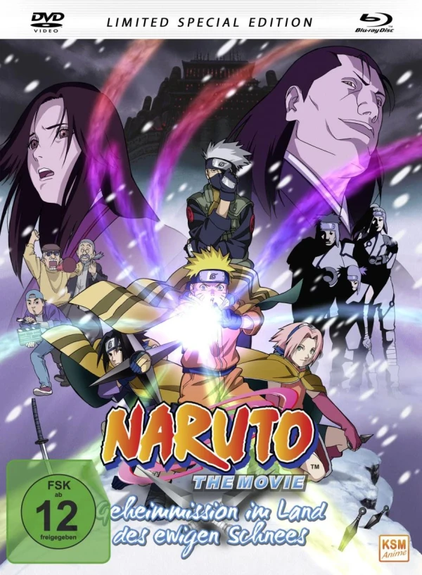 Naruto - Movie 1: Geheimmission im Land des ewigen Schnees + OVA - Limited Mediabook Edition [Blu-ray+DVD]