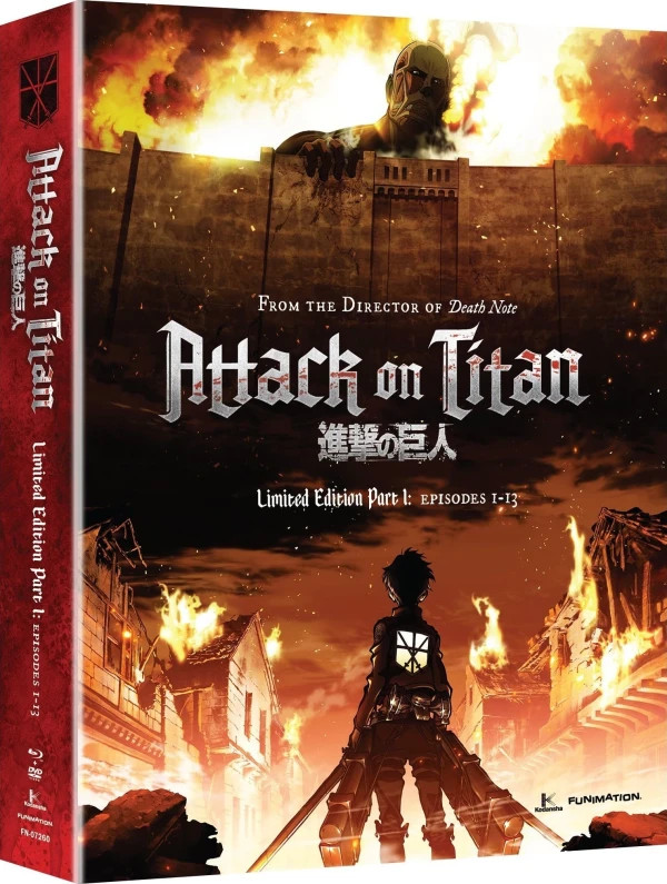 Attack on Titan: Season 1 - Part 1/2: Limited Edition [Blu-ray+DVD]