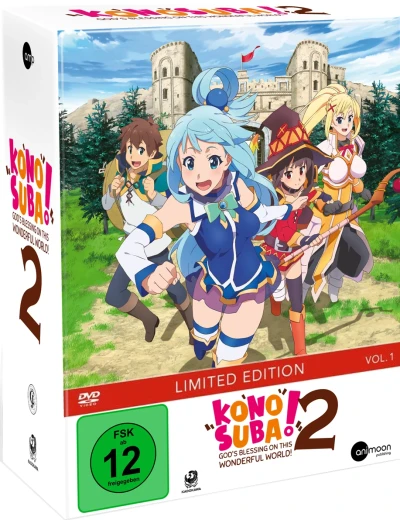 KonoSuba! God’s Blessing on This Wonderful World! Staffel 2 - Vol. 1/3: Limited Mediabook Edition + Sammelschuber + Plüschkatze