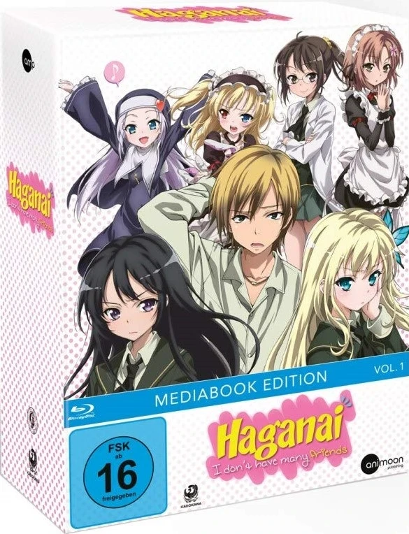 Haganai: I Don’t Have Many Friends - Vol. 1/3: Limited Mediabook Edition [Blu-ray] + Sammelschuber