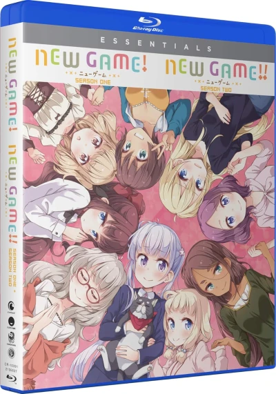 New Game! Season 1+2 - Complete Series: Essentials [Blu-ray]