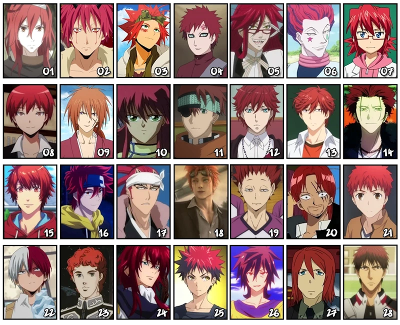 Welchen männlichen rothaarigen Anime-Charakter findet Ihr am besten?