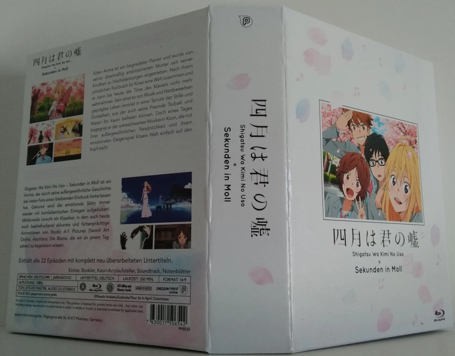 Sekunden in Moll - Shigatsu Wa Kimi No Uso - Komplett-Box, 5 Blu-ray